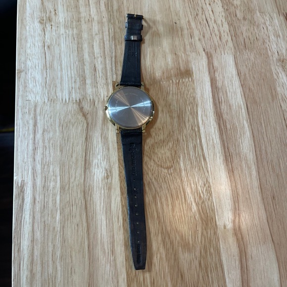 VTG Lorus Quartz Disney Mickey Mouse New Battery Watch Black Leather Seiko - Picture 3 of 8